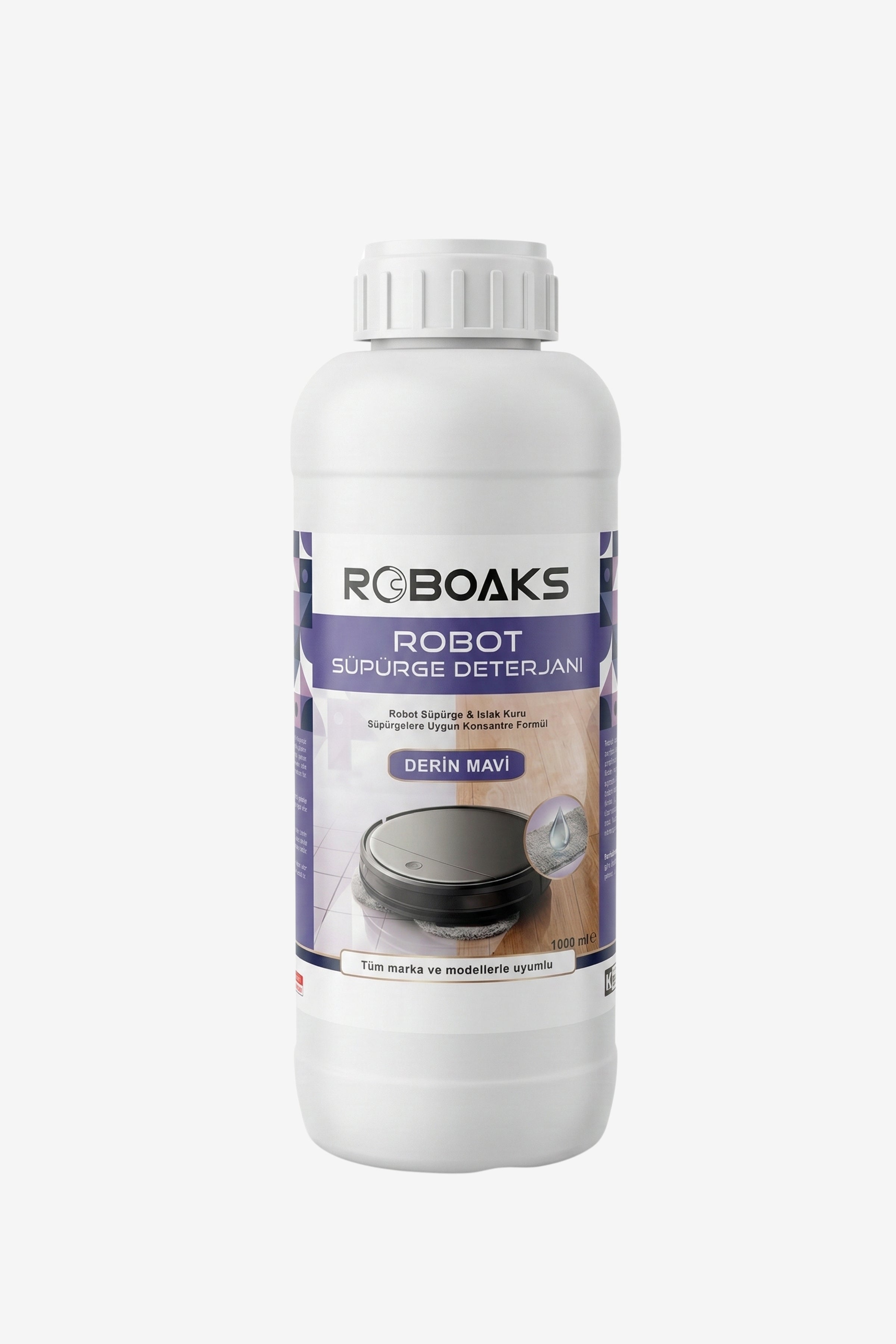 Roboaks Robot Süpürge Deterjanı - Derin Mavi - 1000 ML